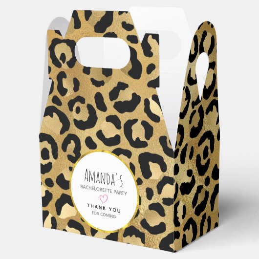 Druckmuster aus Wild & Exotic Leopard Geschenkschachtel (Geöffnet)