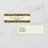 Druckmuster aus Wild & Exotic Leopard Mini Visitenkarte (Vorne/Hinten)