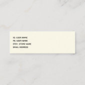 Druckmuster aus Wild & Exotic Leopard Mini Visitenkarte (Rückseite)