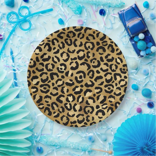 Druckmuster aus Wild & Exotic Leopard Pappteller (Party)