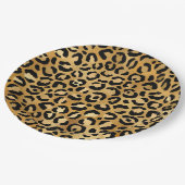 Druckmuster aus Wild & Exotic Leopard Pappteller (Schrägansicht)