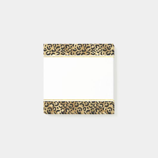 Druckmuster aus Wild & Exotic Leopard Post-it Klebezettel (Vorderseite)