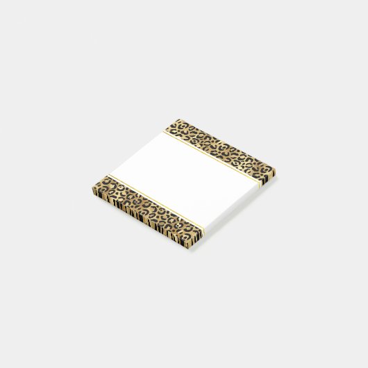 Druckmuster aus Wild & Exotic Leopard Post-it Klebezettel (angewinkelt)