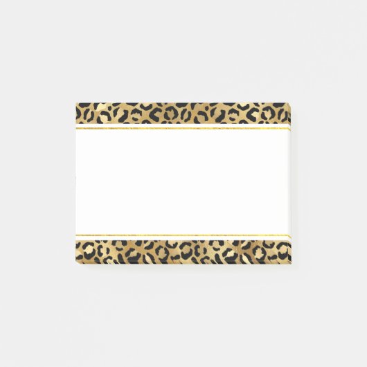 Druckmuster aus Wild & Exotic Leopard Post-it Klebezettel (Vorderseite)