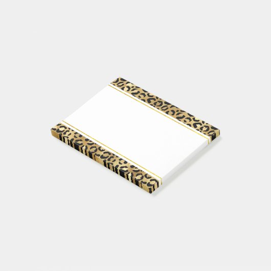 Druckmuster aus Wild & Exotic Leopard Post-it Klebezettel (angewinkelt)