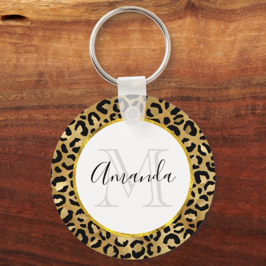 Druckmuster aus Wild & Exotic Leopard Schlüsselanhänger (Vorderseite)