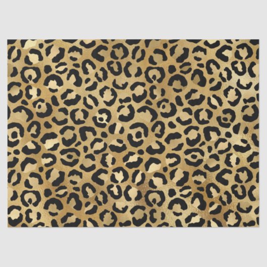 Druckmuster aus Wild & Exotic Leopard Seidenpapier (Vorderseite)