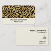Druckmuster aus Wild & Exotic Leopard Visitenkarte (Vorne/Hinten)