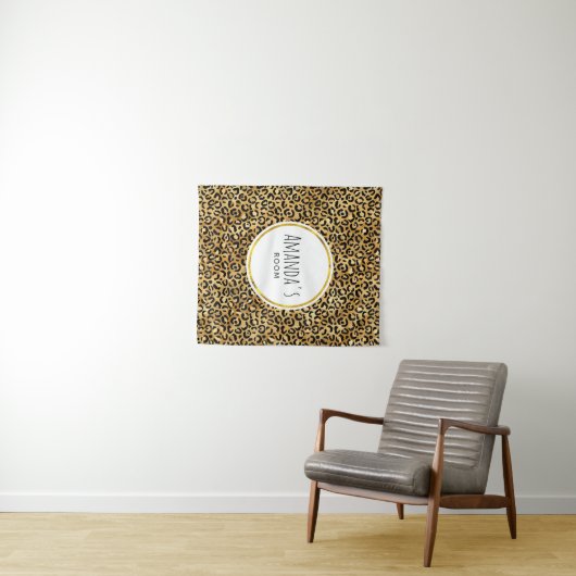 Druckmuster aus Wild & Exotic Leopard Wandteppich (Beispiel (Horizontal))