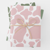 Druckmuster für die Wiedergabe von rosa und schwar Geschenkpapier Set (Beispiel)