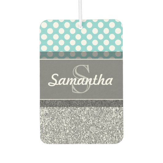 Druckmuster für Girly Glitzer mit benutzerdefinier Autolufterfrischer (Vorderseite)