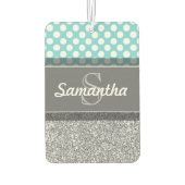 Druckmuster für Girly Glitzer mit benutzerdefinier Autolufterfrischer (Rückseite)