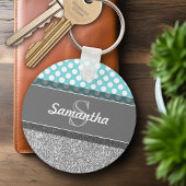 Druckmuster für Girly Glitzer mit benutzerdefinier Schlüsselanhänger