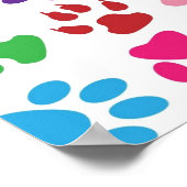 Druckmuster für Haustiere Poster (Ecke)