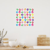 Druckmuster für Haustiere Poster (Küche)