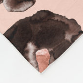 Druckmuster für Leoparden Fleecedecke (Ecke)