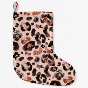 Druckmuster für Leoparden Kleiner Weihnachtsstrumpf