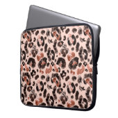 Druckmuster für Leoparden Laptopschutzhülle (Vorderseite Links)