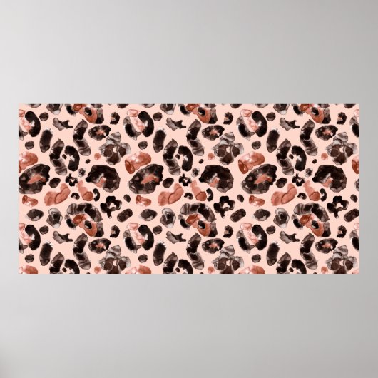 Druckmuster für Leoparden Poster (Vorne)