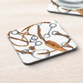 Druckmuster für Pferde Getränkeuntersetzer (Linke Seite)