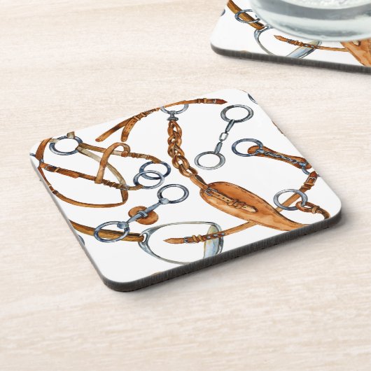 Druckmuster für Pferde Getränkeuntersetzer (Linke Seite)