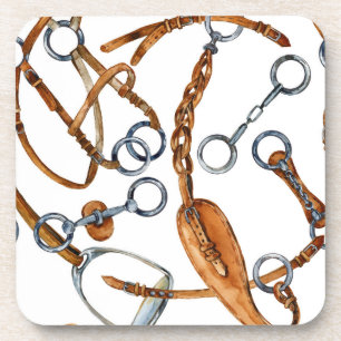 Druckmuster für Pferde Getränkeuntersetzer