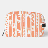 Druckmuster für Pfirsich und weiße Stämme Waschbeutel (Rückseite)