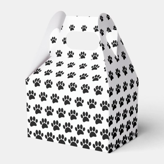 Druckmuster für schwarze und weiße Hunde - Muster Geschenkschachtel (Rückseite)