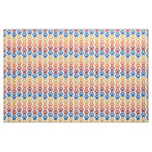 Druckmuster in Rot, Blau, Gelb, Orange Stoff (Fat Quarter (45,7 x 55,9 cm))