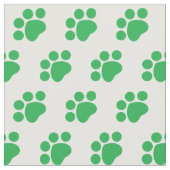 Druckmuster mit grünem Paw Stoff (Nahaufnahme)