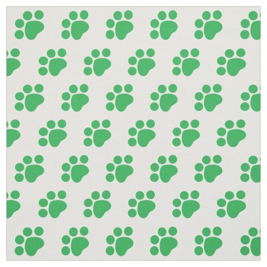 Druckmuster mit grünem Paw Stoff (Muster)