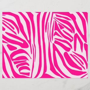 Druckmuster mit rosa Zebrastreifen Flyer