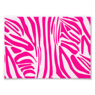 Druckmuster mit rosa Zebrastreifen Fotodruck