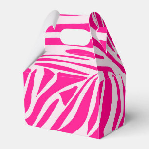 Druckmuster mit rosa Zebrastreifen Geschenkschachtel