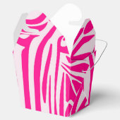 Druckmuster mit rosa Zebrastreifen Geschenkschachtel (Geöffnet)