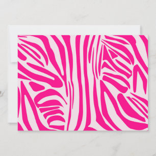 Druckmuster mit rosa Zebrastreifen Karte