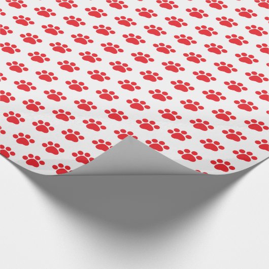 Druckmuster mit roter Farbe Geschenkpapier (Ecke)