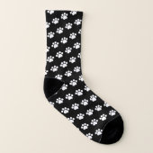 Druckmuster mit weißem Paw Socken (Links - Innen)
