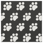 Druckmuster mit weißem Paw Stoff (Nahaufnahme)