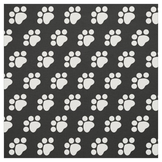 Druckmuster mit weißem Paw Stoff (Muster)