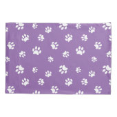 Druckmuster mit weißer Farbe Kissenbezug (Rückseite-Links)