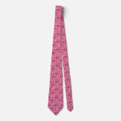 Druckmuster Rosa und Schwarz Tiger Krawatte (Vorderseite)