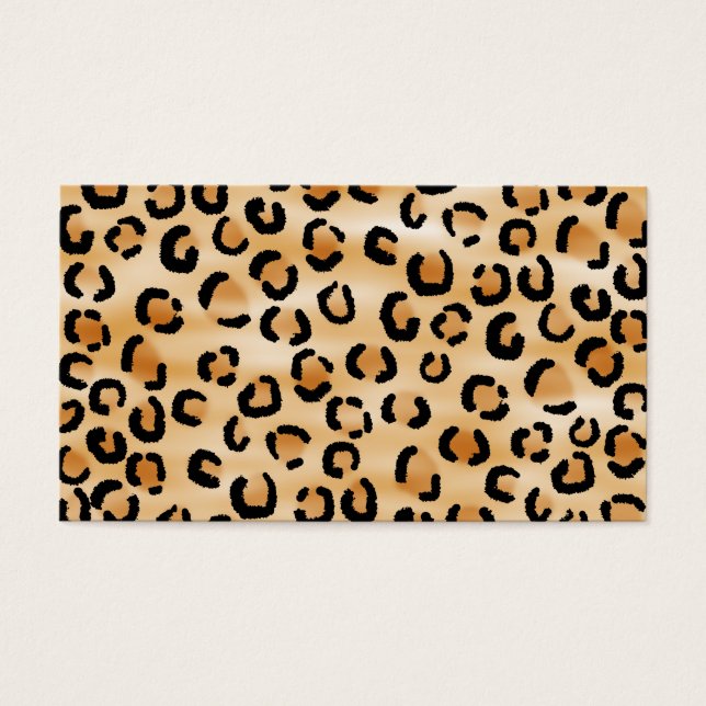 Druckmuster Tan, Schwarz und Braun Leopard. (Vorderseite)