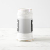 Druckmuster-und Gewohnheits-Buchstabe. Bierglas (Mittel)