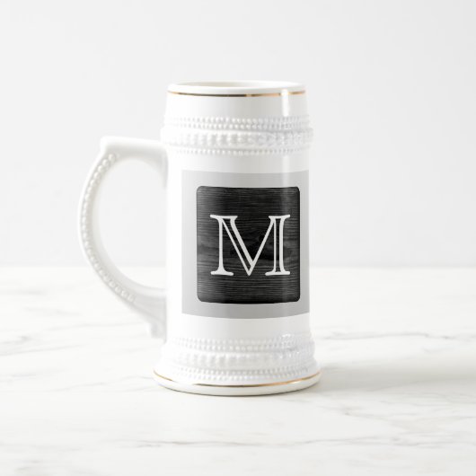 Druckmuster-und Gewohnheits-Buchstabe. Bierglas (Links)