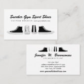 Drucknachfrage Weißer Sporthandschuh Visitenkarte (Vorne/Hinten)