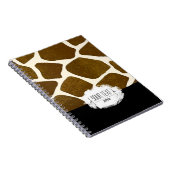 DruckNotebook mit individueller Giraffe Notizblock (Rechte Seite)