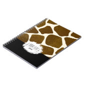 DruckNotebook mit individueller Giraffe Notizblock (Linke Seite)