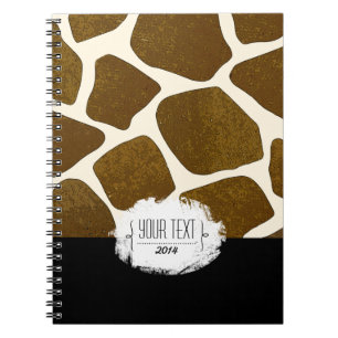 DruckNotebook mit individueller Giraffe Notizblock