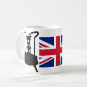 Druckofen von Union Jack und Paraffin Kaffeetasse (Vorderseite Links)